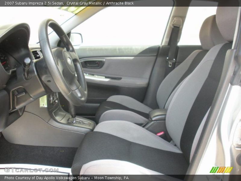 Crystal Gray Metallic / Anthracite Black 2007 Subaru Impreza 2.5i Sedan