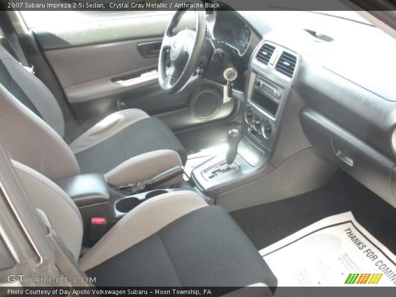 Crystal Gray Metallic / Anthracite Black 2007 Subaru Impreza 2.5i Sedan