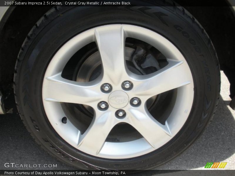 Crystal Gray Metallic / Anthracite Black 2007 Subaru Impreza 2.5i Sedan