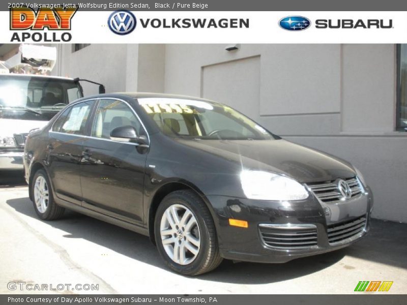 Black / Pure Beige 2007 Volkswagen Jetta Wolfsburg Edition Sedan