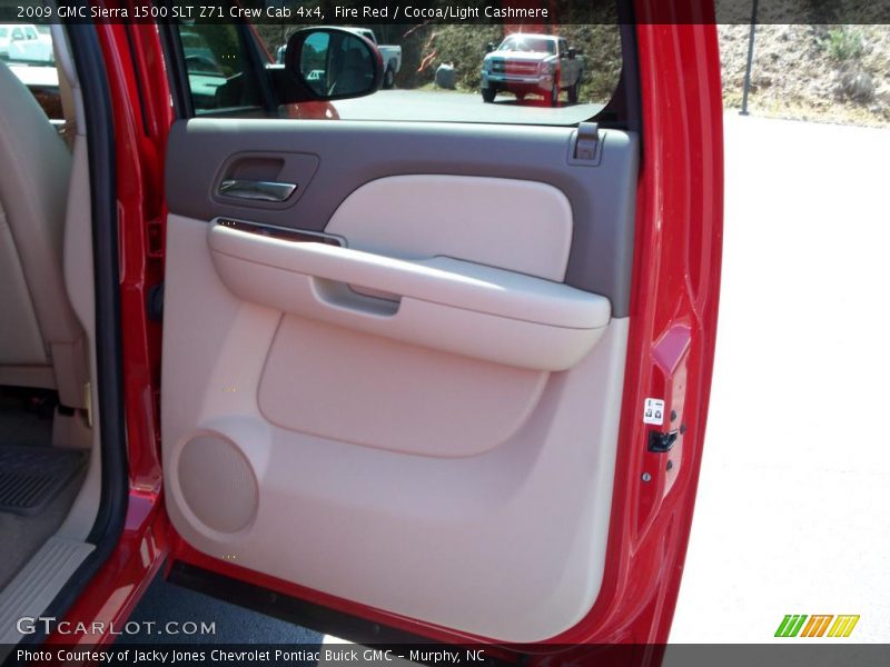 Fire Red / Cocoa/Light Cashmere 2009 GMC Sierra 1500 SLT Z71 Crew Cab 4x4