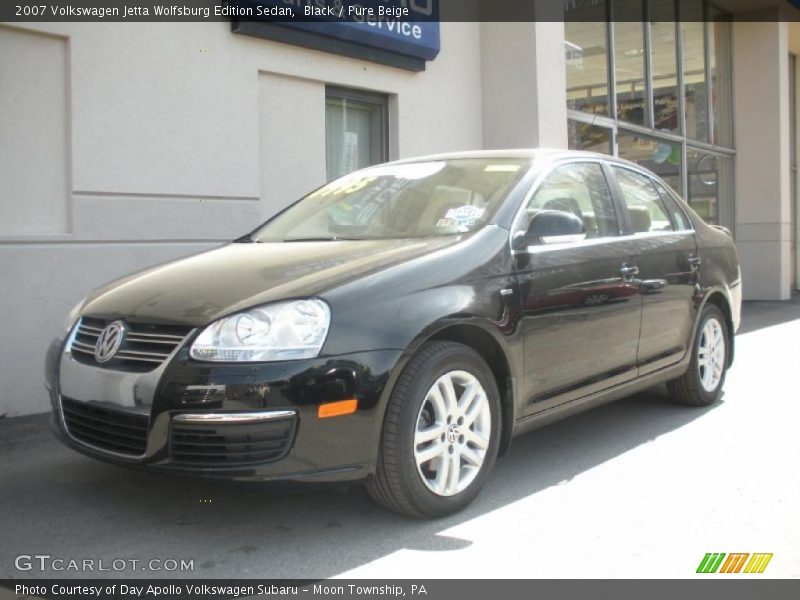 Black / Pure Beige 2007 Volkswagen Jetta Wolfsburg Edition Sedan