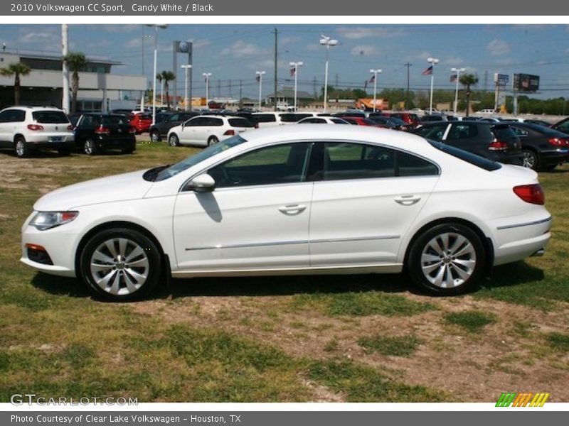 Candy White / Black 2010 Volkswagen CC Sport