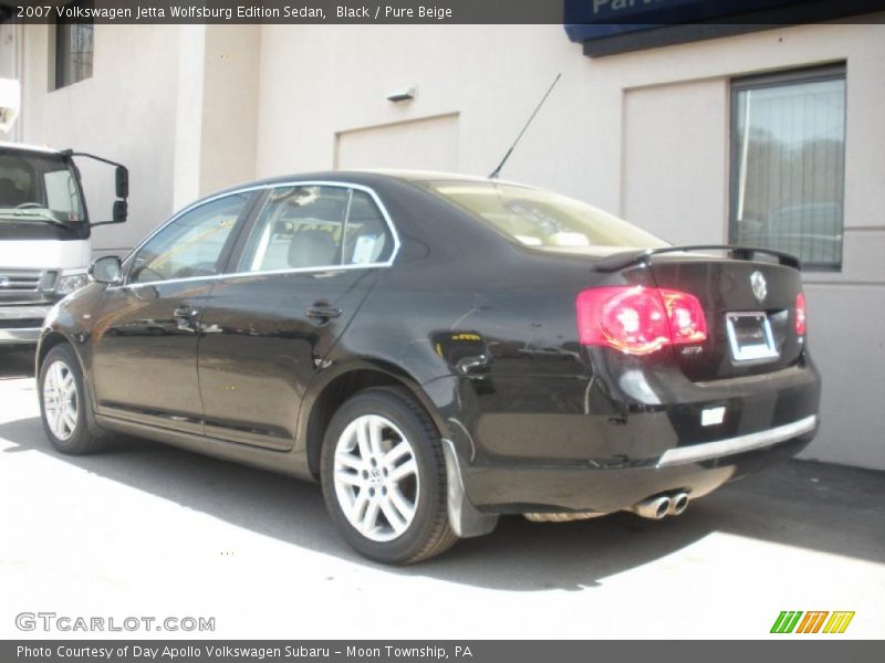 Black / Pure Beige 2007 Volkswagen Jetta Wolfsburg Edition Sedan