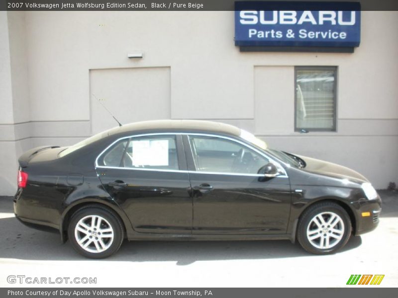 Black / Pure Beige 2007 Volkswagen Jetta Wolfsburg Edition Sedan