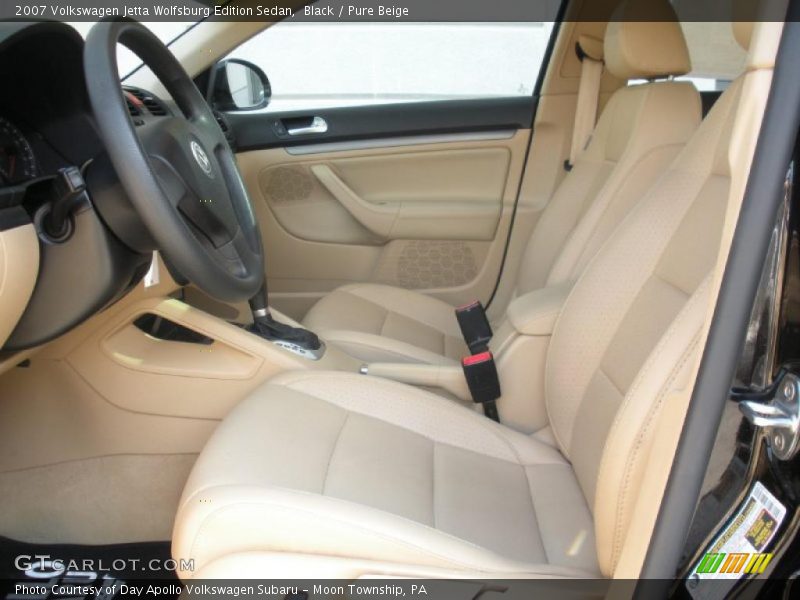 Black / Pure Beige 2007 Volkswagen Jetta Wolfsburg Edition Sedan