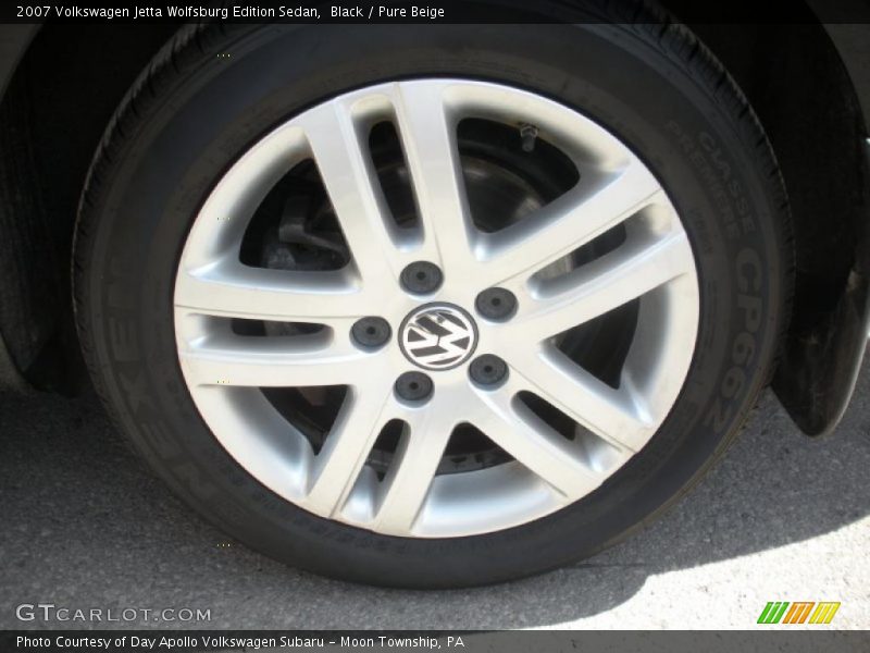 Black / Pure Beige 2007 Volkswagen Jetta Wolfsburg Edition Sedan