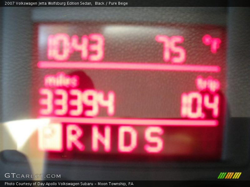 Black / Pure Beige 2007 Volkswagen Jetta Wolfsburg Edition Sedan