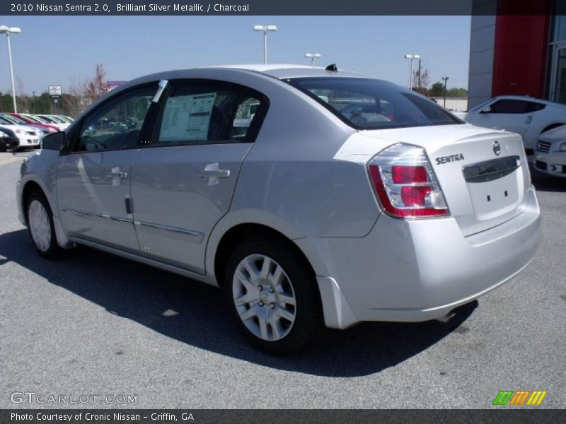 Brilliant Silver Metallic / Charcoal 2010 Nissan Sentra 2.0