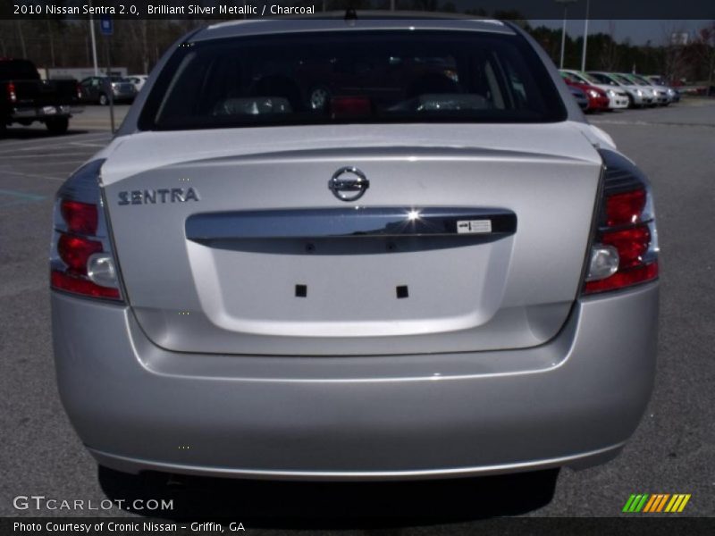 Brilliant Silver Metallic / Charcoal 2010 Nissan Sentra 2.0