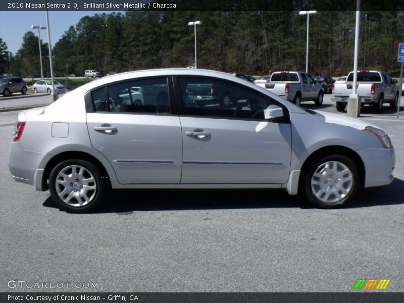 Brilliant Silver Metallic / Charcoal 2010 Nissan Sentra 2.0
