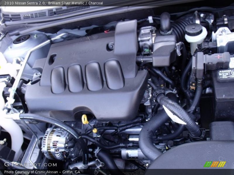 Brilliant Silver Metallic / Charcoal 2010 Nissan Sentra 2.0