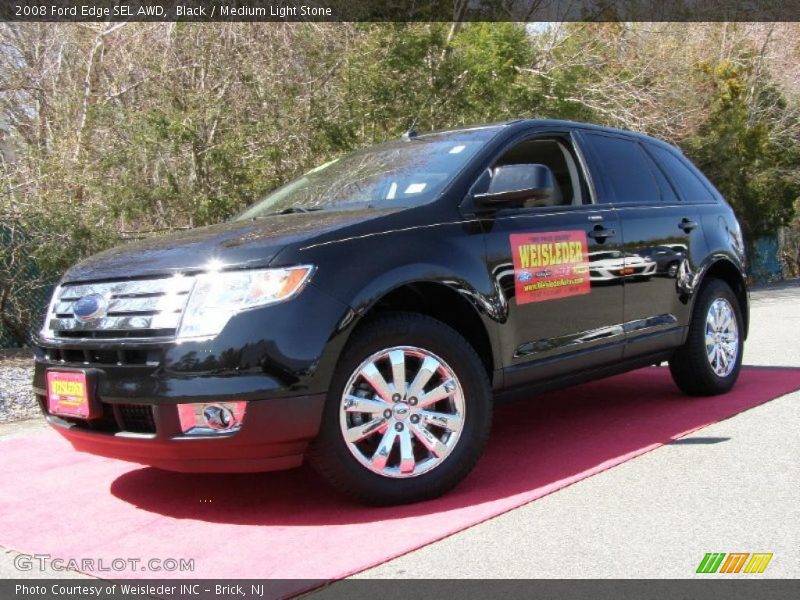 Black / Medium Light Stone 2008 Ford Edge SEL AWD