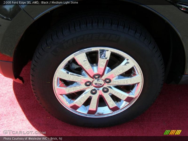 Black / Medium Light Stone 2008 Ford Edge SEL AWD