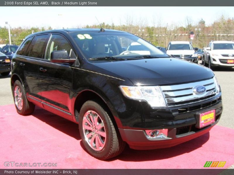 Black / Medium Light Stone 2008 Ford Edge SEL AWD