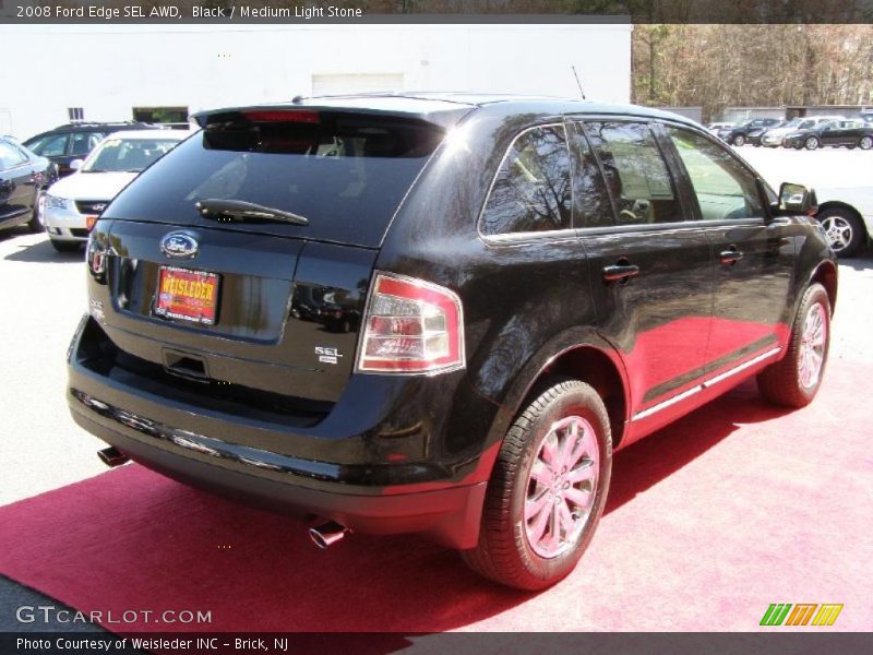 Black / Medium Light Stone 2008 Ford Edge SEL AWD