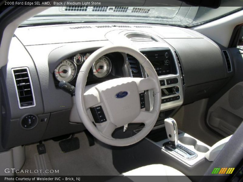 Black / Medium Light Stone 2008 Ford Edge SEL AWD