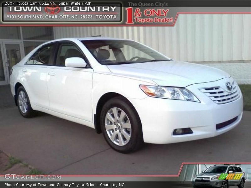 Super White / Ash 2007 Toyota Camry XLE V6