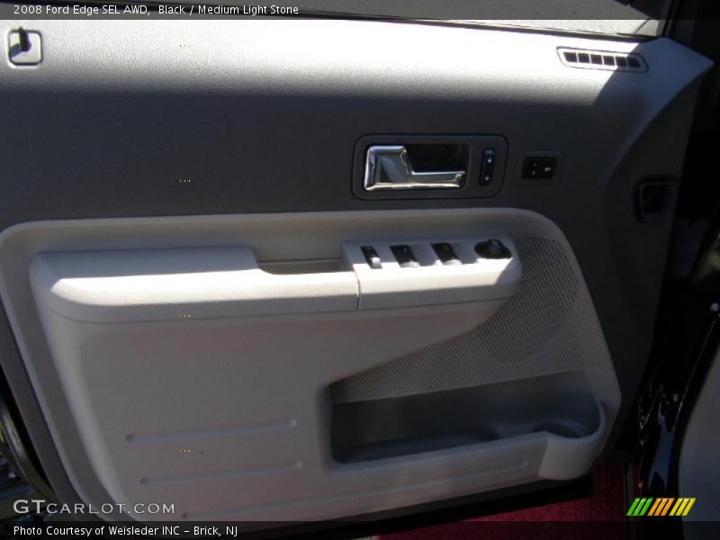 Black / Medium Light Stone 2008 Ford Edge SEL AWD