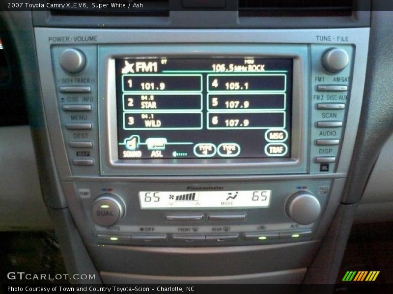 Super White / Ash 2007 Toyota Camry XLE V6