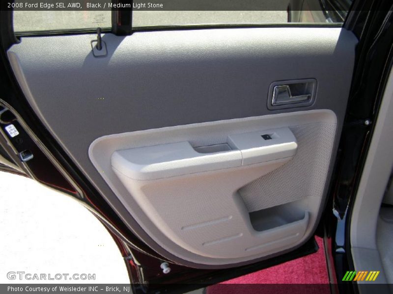 Black / Medium Light Stone 2008 Ford Edge SEL AWD