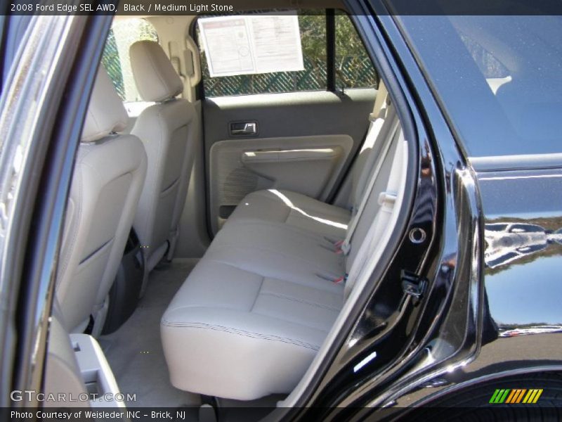 Black / Medium Light Stone 2008 Ford Edge SEL AWD
