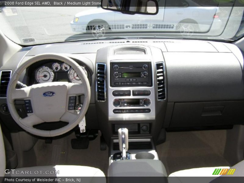 Black / Medium Light Stone 2008 Ford Edge SEL AWD