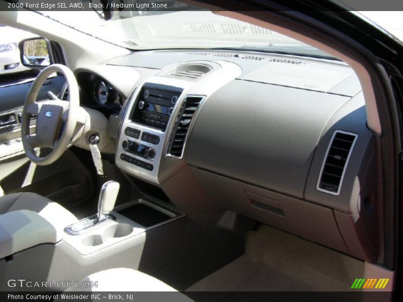 Black / Medium Light Stone 2008 Ford Edge SEL AWD