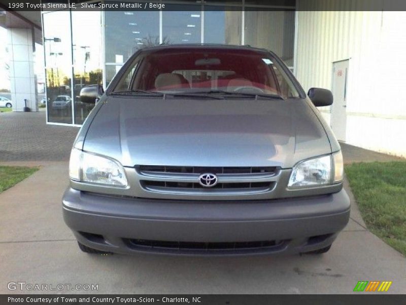 Silver Spruce Metallic / Beige 1998 Toyota Sienna LE