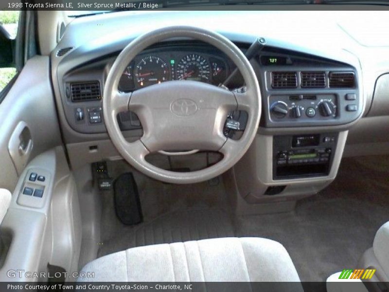 Silver Spruce Metallic / Beige 1998 Toyota Sienna LE