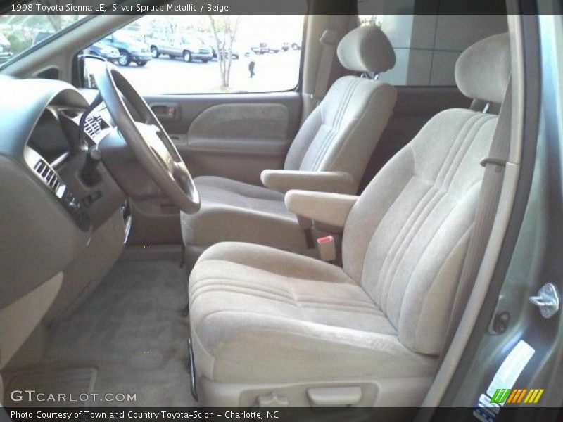 Silver Spruce Metallic / Beige 1998 Toyota Sienna LE