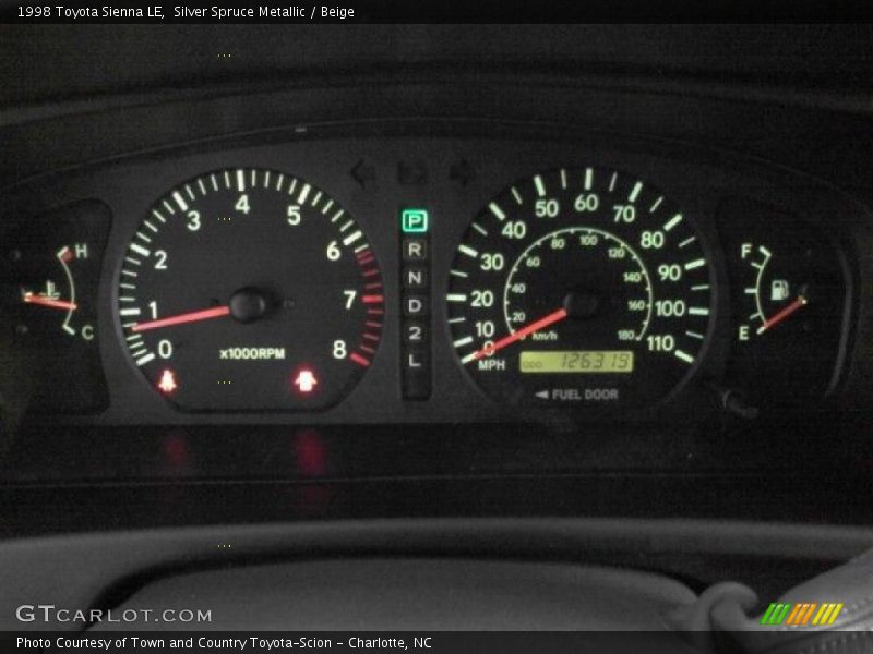 Silver Spruce Metallic / Beige 1998 Toyota Sienna LE