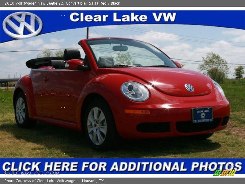 Salsa Red / Black 2010 Volkswagen New Beetle 2.5 Convertible