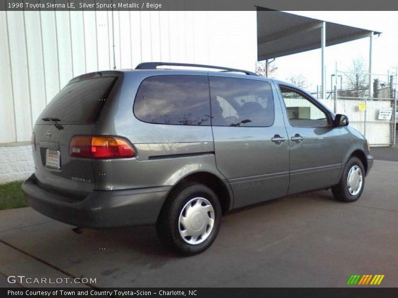 Silver Spruce Metallic / Beige 1998 Toyota Sienna LE