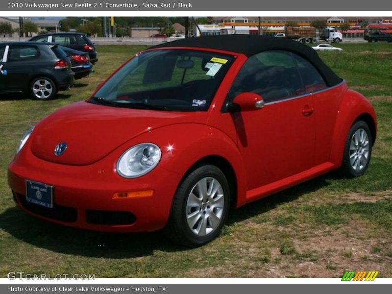 Salsa Red / Black 2010 Volkswagen New Beetle 2.5 Convertible