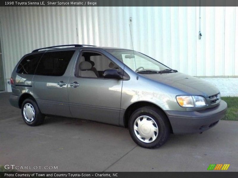 Silver Spruce Metallic / Beige 1998 Toyota Sienna LE