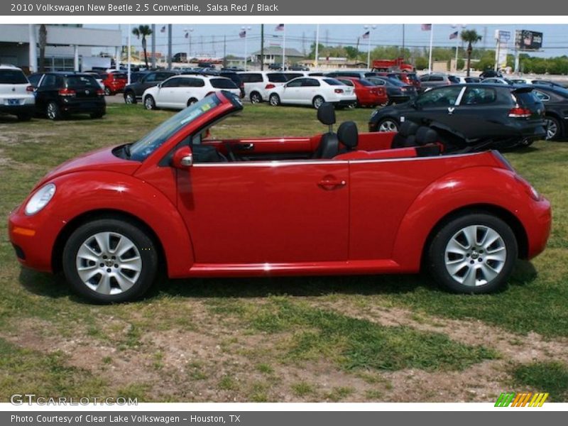 Salsa Red / Black 2010 Volkswagen New Beetle 2.5 Convertible