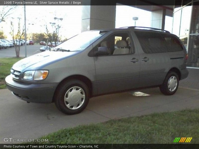 Silver Spruce Metallic / Beige 1998 Toyota Sienna LE