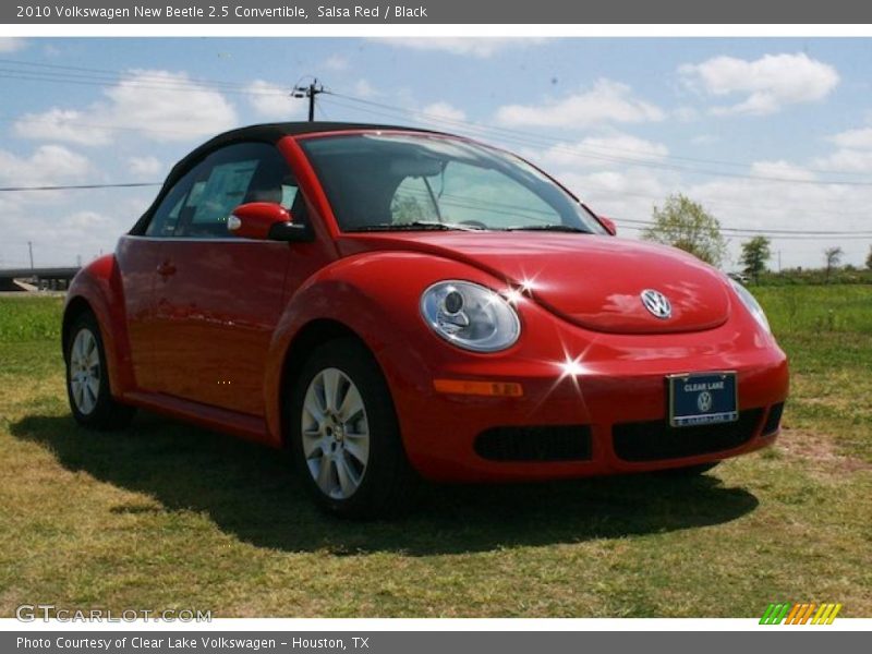 Salsa Red / Black 2010 Volkswagen New Beetle 2.5 Convertible