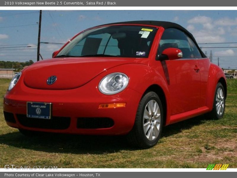 Salsa Red / Black 2010 Volkswagen New Beetle 2.5 Convertible