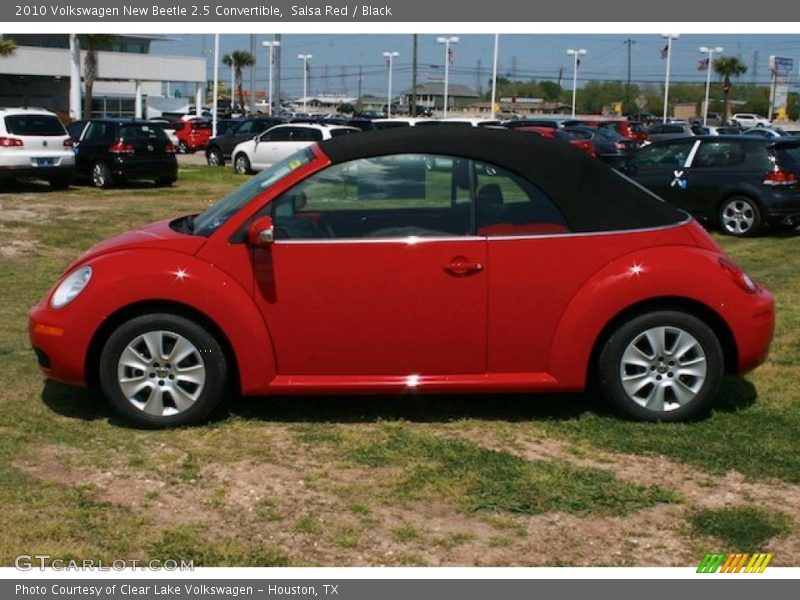 Salsa Red / Black 2010 Volkswagen New Beetle 2.5 Convertible