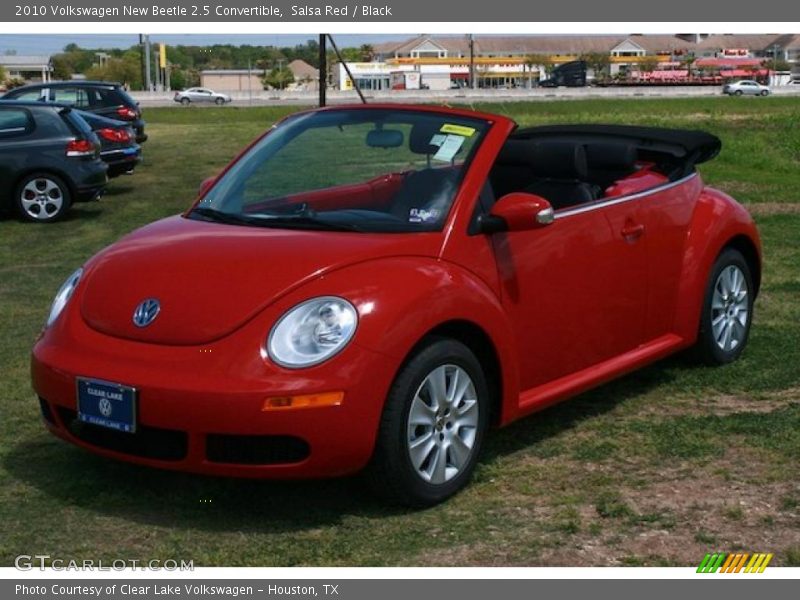 Salsa Red / Black 2010 Volkswagen New Beetle 2.5 Convertible