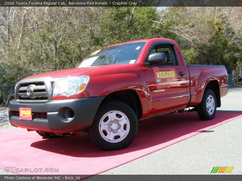 Barcelona Red Metallic / Graphite Gray 2009 Toyota Tacoma Regular Cab