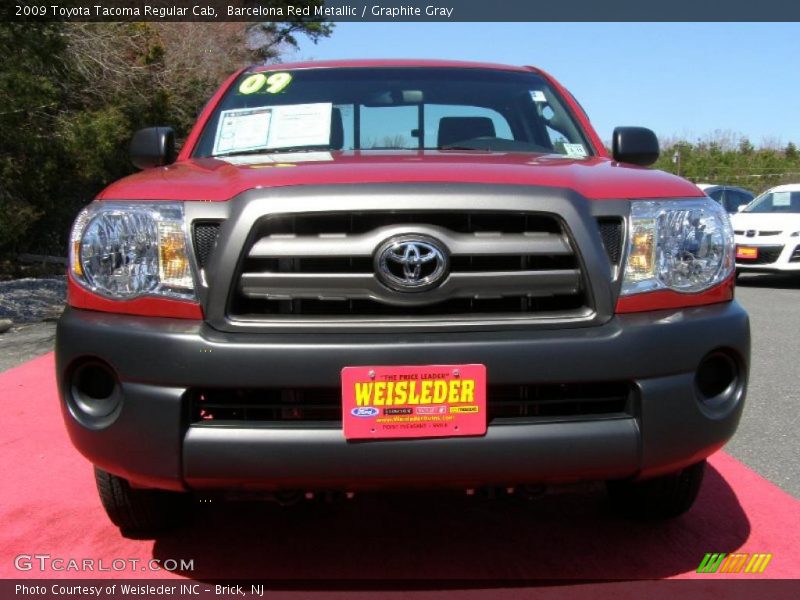 Barcelona Red Metallic / Graphite Gray 2009 Toyota Tacoma Regular Cab