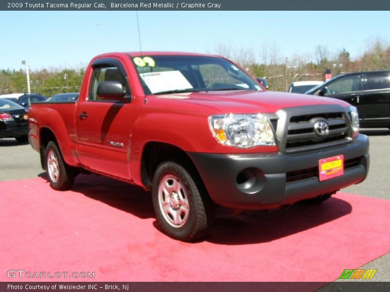 Barcelona Red Metallic / Graphite Gray 2009 Toyota Tacoma Regular Cab