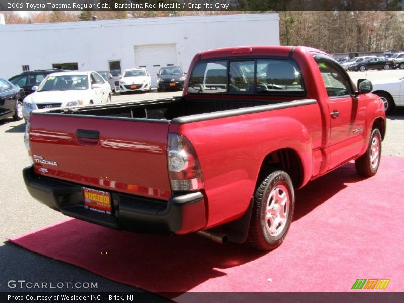 Barcelona Red Metallic / Graphite Gray 2009 Toyota Tacoma Regular Cab