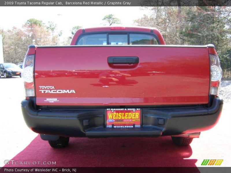 Barcelona Red Metallic / Graphite Gray 2009 Toyota Tacoma Regular Cab