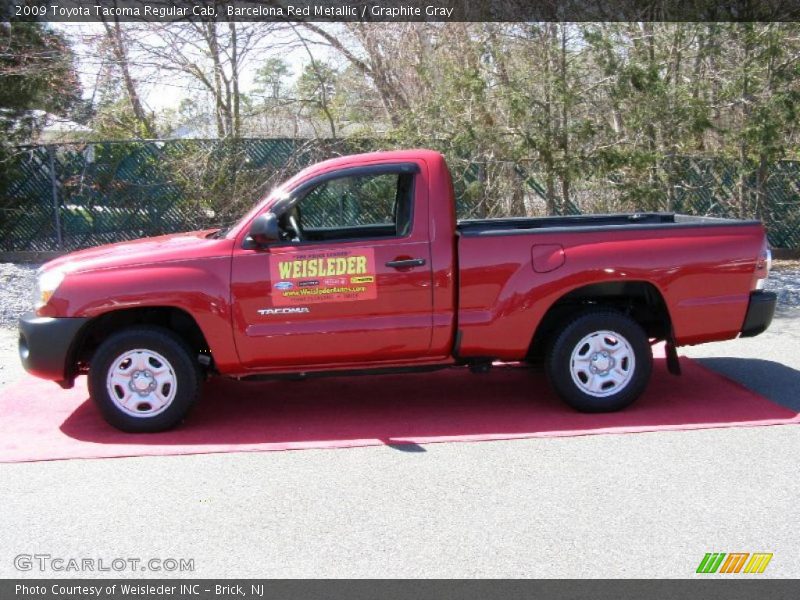 Barcelona Red Metallic / Graphite Gray 2009 Toyota Tacoma Regular Cab