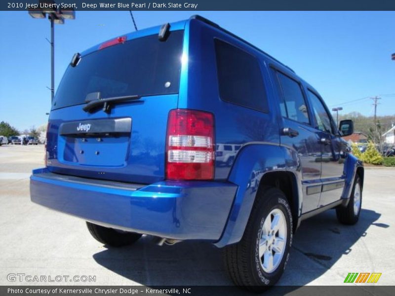 Deep Water Blue Pearl / Dark Slate Gray 2010 Jeep Liberty Sport