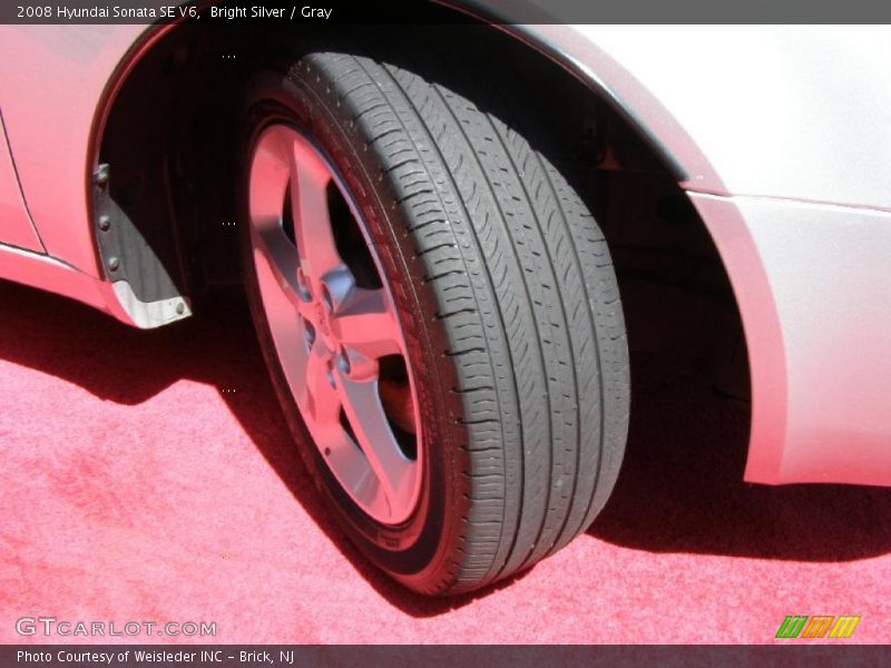 Bright Silver / Gray 2008 Hyundai Sonata SE V6